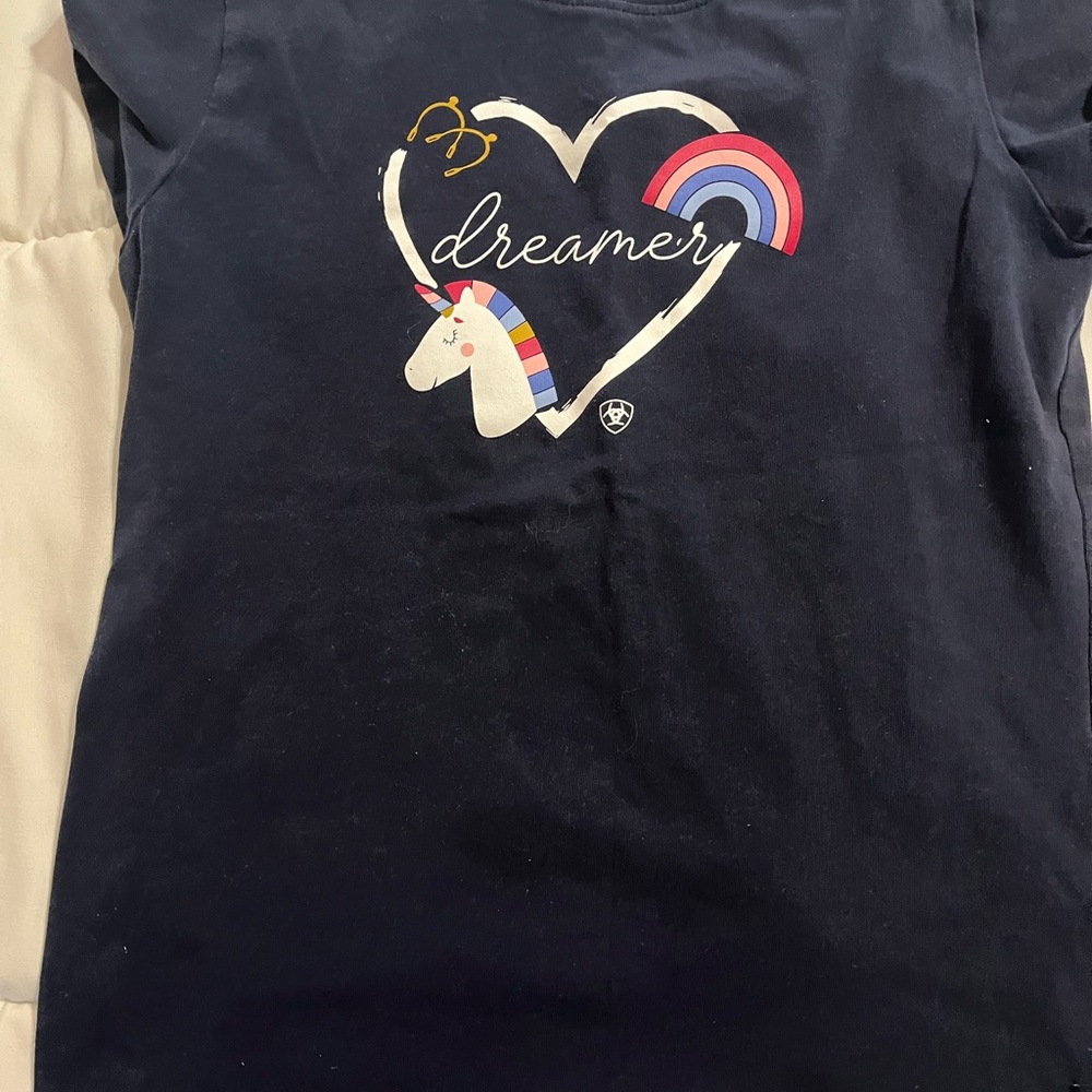 Ariat Kids Navy Dreamer Unicorn Tee